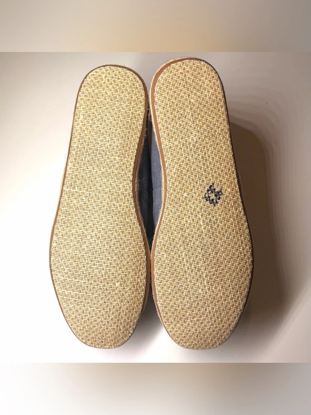 TOMS Mens Coated Linen Rope Sole Classics Deep Ocean Espadrilles Size- 10
